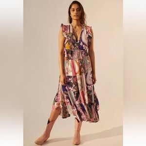 Anthropologie Patchwork Dress M